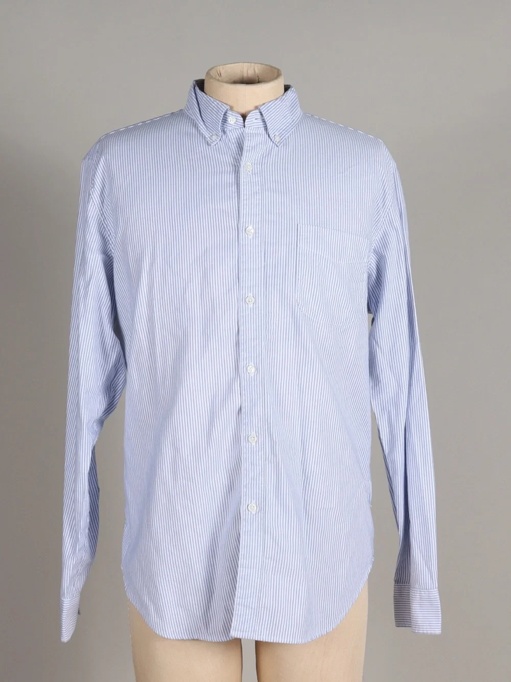 J. Crew Light Blue Pinstripe Dress Shirt